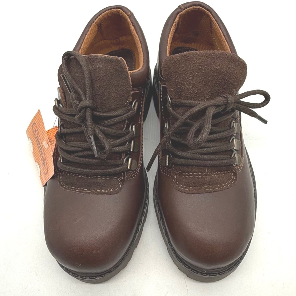 Vintage Y2K 90s shoes American Eagle Brown Leather Rugged Lug Sole 5 chunky